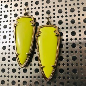Bright Yellow Kendra Scott Earrings